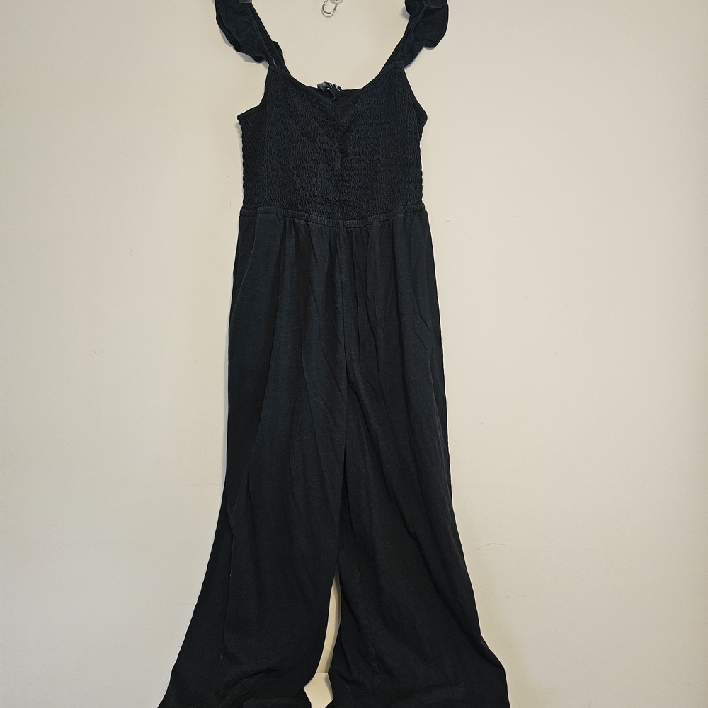 Lane Bryant Black Jumpsuit with Pockets PETITE